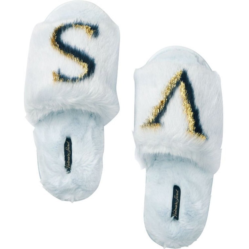 Victoria's Secret Faux Fur Slides - Picture 1 of 4